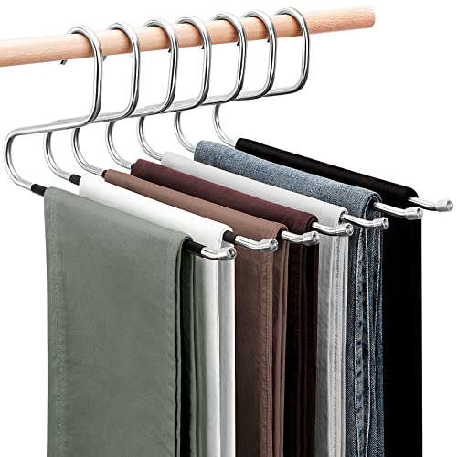 DOIOWN Open Ended Pants Hangers, Stainless Steel Jeans Hangers - size: 30 Pack
