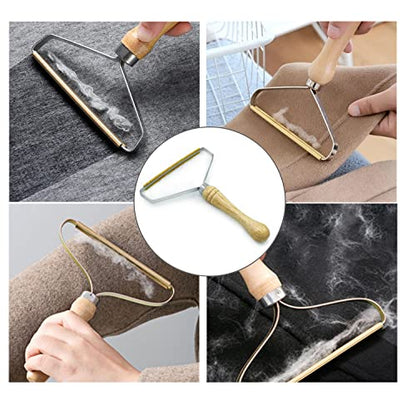 SUOXU Lint Remover Portable Pet Hair Remover,Reusable Lint Fabric Shaver Carpet Roller Scraper,for Carpet,Fabric Sofas,Beds, Furniture, Clothes Cat、Dog Hair Removal Cleaning Professional Tools - color: 1pack