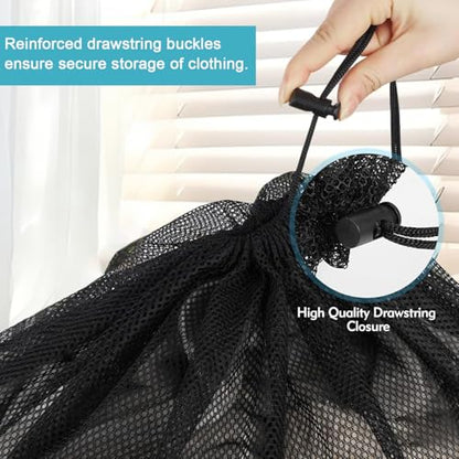 Mesh Laundry Bag, 24"x35", Black - color: Black-N