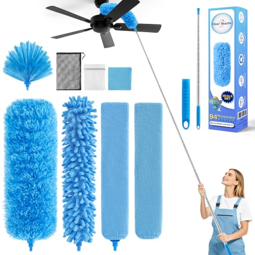 94'' Cobweb Duster with Extension Pole, Spider Web Brush