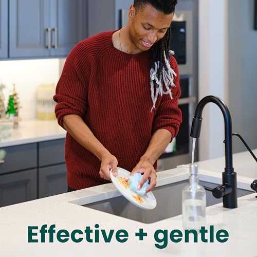 Scotch-Brite Snowflake Non Scratch Scrub Sponge for Cleaning, 1 Pack