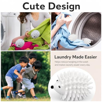 Laundry Hedgehog Ball for Washing Machine, Reusable Laundry Ball Pet Hair Remover for Clothes, Anti-Tangle Washing Ball for Washing Machine, Laundry Cleaning Tool