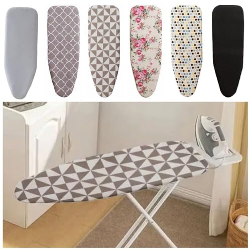 Board Cloth, Heavy Heat Resistant Ironing Board Cover, Universal Drawstring Ironing Board Pad Protector Cover Laundry Supplies(90x30cm-Style E) - color: Style E, size: 90x30cm