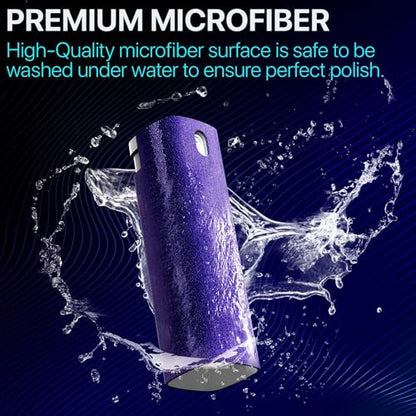 iO CLEAN Mini Screen Cleaner Spray, 2-in-1 Touchscreen Mist Cleaner, Red - color: Red