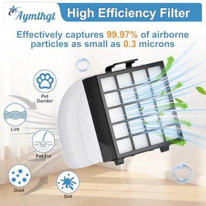 12 Pack AZ4002 Roller and Filter Replacement Set for Shark AZ4000