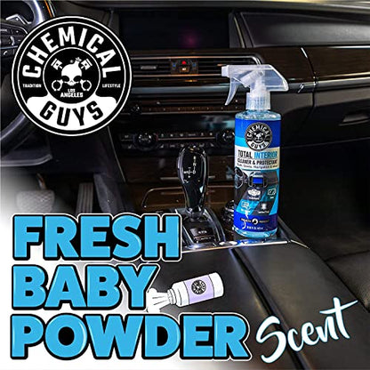 Chemical Guys, Total Interior Cleaner & Protectant with 3 Microfiber Towels - size: 16 Fl Oz + 3 Towels, style: Fresh + Towels
