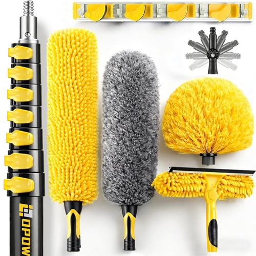 36 Foot High Ceiling Duster Kits with 4.6-30ft Heavy Duty Extension Pole - size: 30 feet