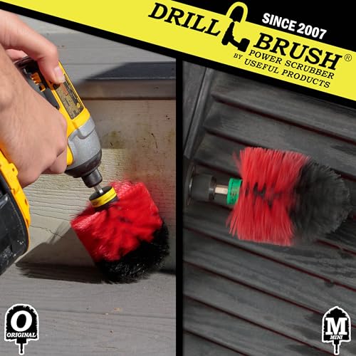 Bird Bath Cleaning Brush - Concrete Cleaning Brushes - Brick Brush - color: Red