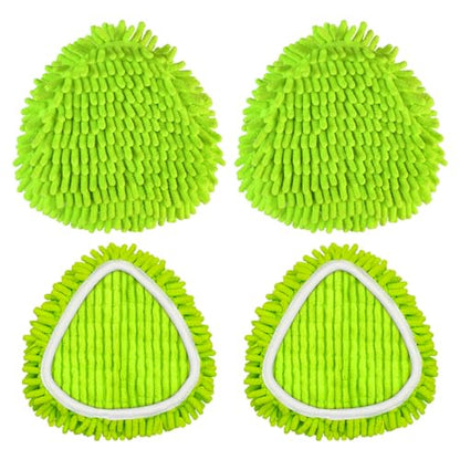 Mop Head Replacement for Ocedar EasyWring 1 Tank System, Chenille Mop Heads for Ocedar, Easy to Replace,Deep Floor Cleaning and Machine Washable - color: Green