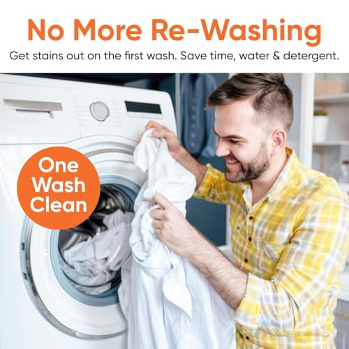 Pre-Wash Stain Remover Spray with Brush, Colered Cloth Detergent, Garment Cleaning Stain Cleaner - size: Stain remover, 1 Pack