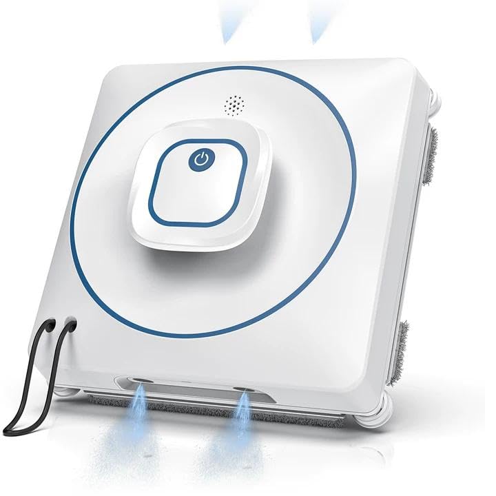 Window Cleaner Robot with 4 Cleaning Modes, 8000Pa Suction Remote Control