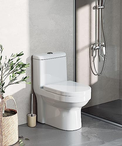 Ceramic Toilet Brush and Holder Set, Toilet Bowl Cleaner Brush - color: Sand