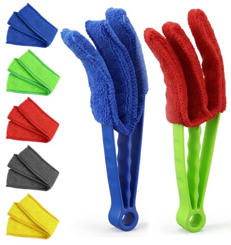 2Pcs Blind Cleaning Tool, Blinds Cleaner Tool with 6 Sleeves