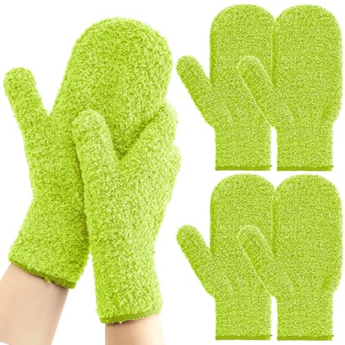 Teenyyou 2 Pairs Pool Cleaning Mitt Spa Scrubbing Gloves Hot Tub,Green - color: Green