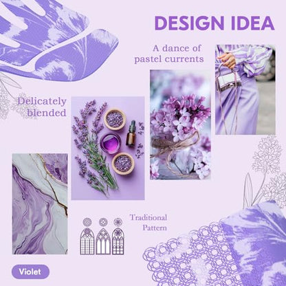 Vgo... Household Cleaning Gloves,Double-layer,Lined Dishwashing Gloves,Long Sleeves for Kitchen,Bathroom Cleaning(TP1117) - color: Violet+white, size: Medium(Pack of 1)