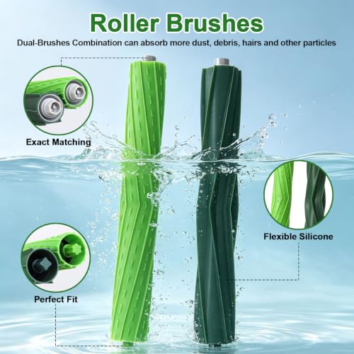 Replacement Parts for iRobot Roomba s9+ s9 Plus (9550) s9(9150) Robot Vacuum Cleaner Accessories Kit 14 Packs 1 set of Roller Brushes, 2 Filters, 4 Side Brushes, 6 Dust Bags - color: style 2