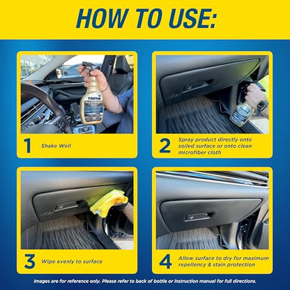 Rain-X 620232SRP All-Interior Cleaner Protectant & Repellent for Car Interiors, Cleans + Repels Liquid Spills & Dust without Residue, Cherry Scent 16 Fl Oz. - style: All-Interior Cleaner