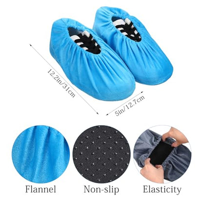 Dimeho 11 Pairs Shoe Covers Washable Thickened Boot Shoe Covers, Multicolor