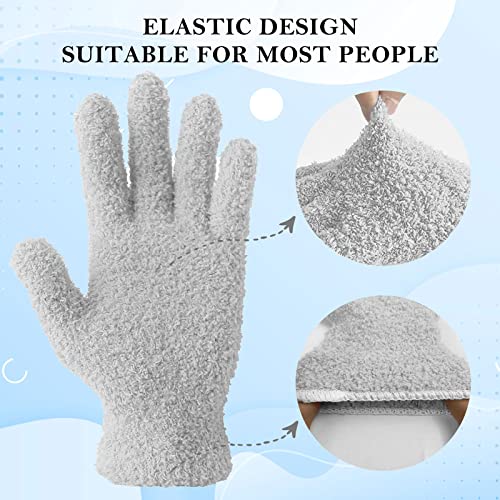 Evridwear Microfiber Dusting Gloves for Plants & Blinds - color: Grey, size: Small/Medium (Pack of 1)