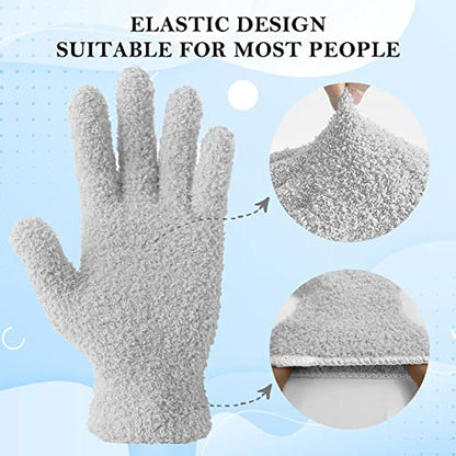 Evridwear Microfiber Dusting Gloves for Plants & Blinds - color: Grey, size: Small/Medium (Pack of 1)