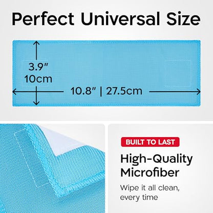 Tyroler Pack of 4 Microfiber Cloths for Glider Magnetic Window Cleaner