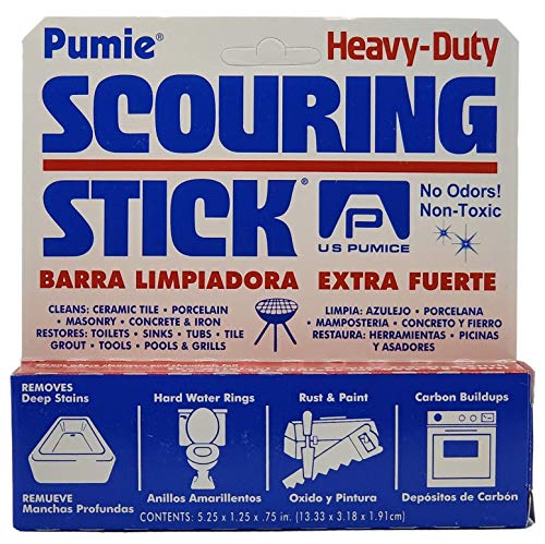 PUMIE Pumice Scouring Stick for Cleaning Toilet Rings Stain & Hard Water Rings, Extra Strong Heavy Duty Pumice Stone for Toilet Cleaning, Rust, Grills, Tough Bathroom, Ovens, Pools & Tubs - Pack of 60 - size: 1 Count (Pack of 60)