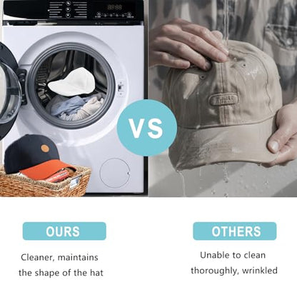 Hat Washer Cage, Multi-Functional Cap Care Bag: Say Goodbye to Flat Brims, Travel-Friendly, Ball Cap Washer Frame for Flat & Curved Hats.1-Pack White - color: White, size: 1pcs