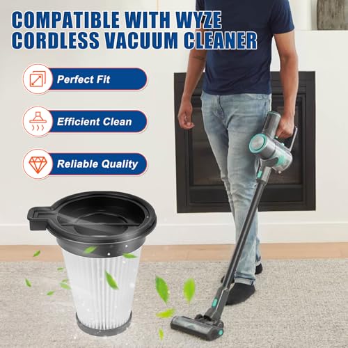 Replacement HEPA Filters Compatiable with Wyze Cordless Vacuum