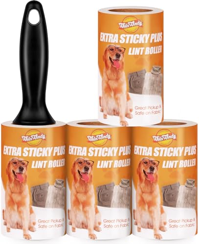 WulaWindy Extra Sticky Lint Rollers for Pet Hair, 240 Sheets, 4-Pack - size: 4 Pack