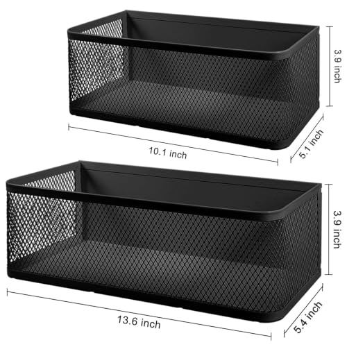 Picowe 2 Pack Magnetic Laundry Organizer, Magnet Basket for Laundry Room,16.5lb Capacity Magnetic Shelf for Washer /Dryer, Fridge & Small Spaces ( L+XL Black) - color: Black, size: 2 Pack (L+XL)