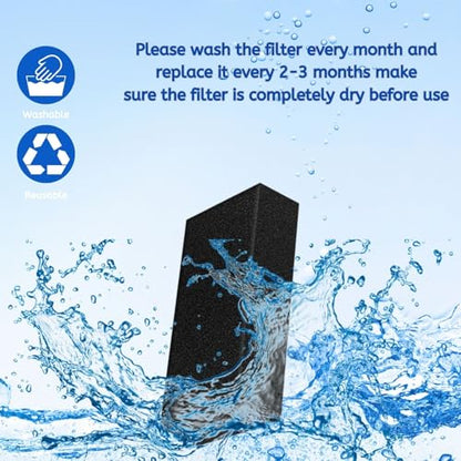 Nispira EX201 Pre-Motor Vacuum Filter Replacement Compatible with Shark CarpetXpert EX201 EX150 EX150C EX200 EX200C EX300 Upright Deep Carpet Cleaners, 12 Packs