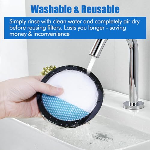 3 Pcs Washable Filter for Ryobi 18V ONE + PCL720, PBLSV716, PBLSV717 Vacuum