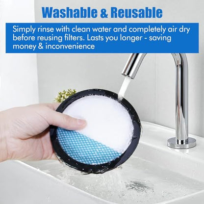 3 Pcs Washable Filter for Ryobi 18V ONE + PCL720, PBLSV716, PBLSV717 Vacuum