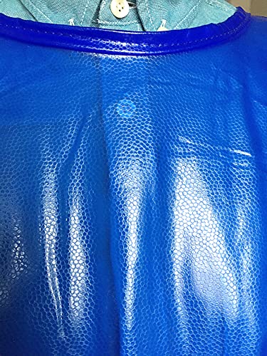 SUJAN Waterproof Smock Apron with Sleeves Chemical Resistant Coverall - color: Royal Blue, size: L-XXL