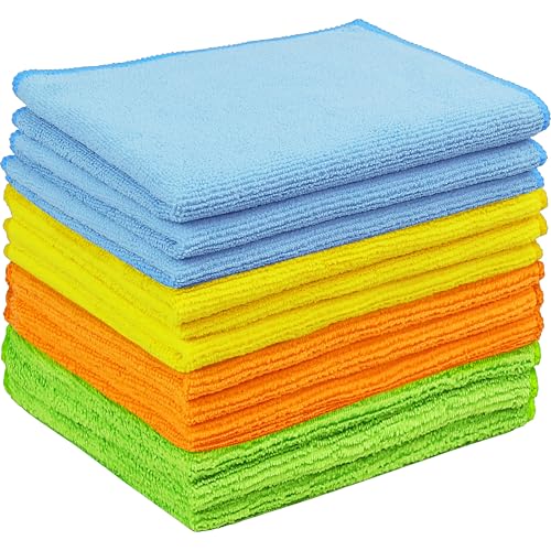 Simple Houseware 12 Pack Microfiber Cleaning Cloth (12" x 12") - size: 12 Pack