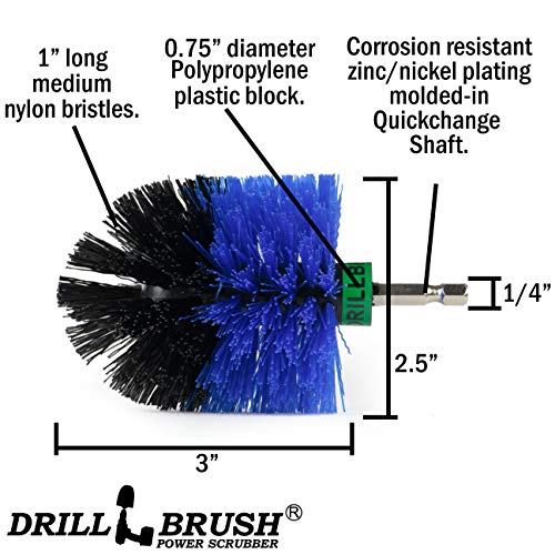 Barnacles - Boat Hulls- Canoe - Carpet Cleaner - Deck Brush - Fiberglass - color: Blue