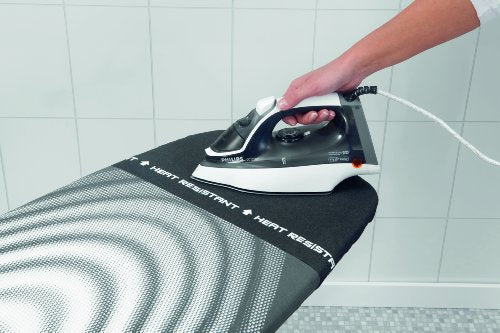 Brabantia Premium Ironing Board with Heat Resistant Parking Zone | X-Large (Size D) | Fairtrade Titan Oval | Tall & Wide, Adjustable Height (31-40"), Easy Fold, Anti-Collapse Lock, Non-Slip Feet - color: Titan Oval