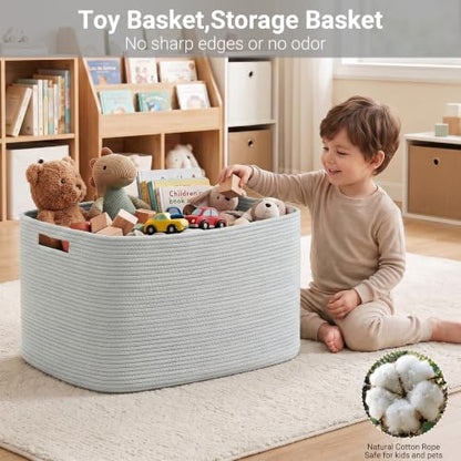 108L Extra Large Light Grey Woven Laundry Basket,Hamper - color: Light Grey, size: 108L