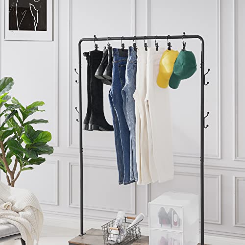 BEWISHOME 50 PCS Boot Hangers for Closet, Laundry Hooks with Clips, Boot Hanging Hold Clip, Clothes Pins, Space Saving Portable Travel Hangers Clip, Jeans, Tall Boots, Towel, Black FYC50B - style: 50 Pcs Black hanging clips