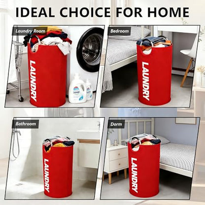 A Large 90 Liter Laundry,Red - color: Red