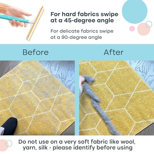 Uproot Cleaner Max Dog Hair Remover for Car & Carpet - Rake for Pet Hair Removal - 2X Faster Than Uproot Cleaner Pro - Cat Remover for Large Fabrics & Rugs