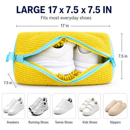 Shoe Washing Machine Bag: Shoes Come Out Clean & Protected during Washing - color: Yellow Shoe Washer Bag