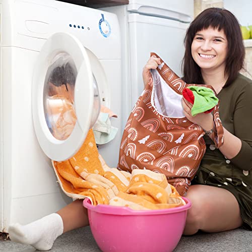 Shappy 2 Pack Wet Dry Bag Travel Laundry Waterproof,Bee Style - style: Rainbow Style