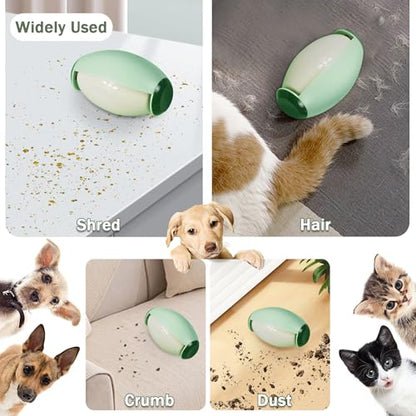 Consss Washable Reusable Lint Roller for Clothes, Lint Rollers for Pet Hair Extra Sticky, Dog Cat Pet Hair Remover for Clothes, Portable Travel Sticky Rollers for Dust Lint Hair