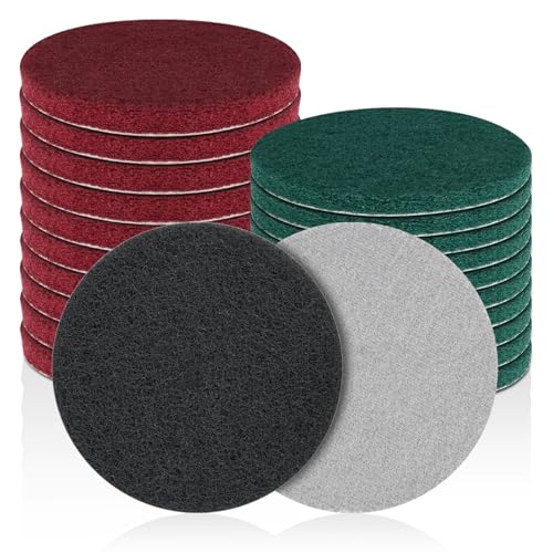 5 Inch Hook and Loop Scuff Discs, Scouring Pads for Cleaning 10Pcs - color: Mix Color 10pcs