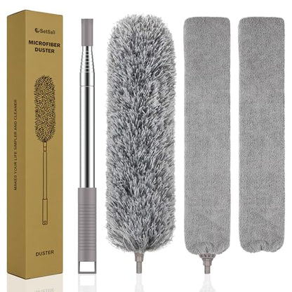 SetSail Dusters and Gap Duster with Extension Pole for Cleaning,Gray - color: Gray, size: Gap Duster Set