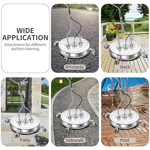 LidoDola 30'' Pressure Washer Surface Cleaner, Power Washer Accessory - size: 30 INCH SILVERY