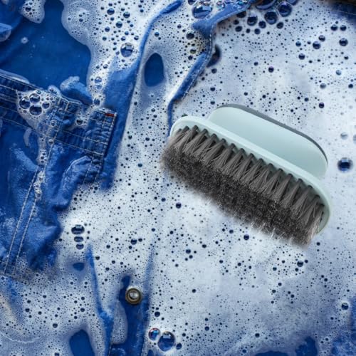 ABOOFAN Laundry Scrub Brush Soft Bristle Shoes Cleaning Brush for Stains Shoe Bottom Cleaner and Clothes Washing Ergonomic Hand Grip Pbt Cleaning Tool for Home Use