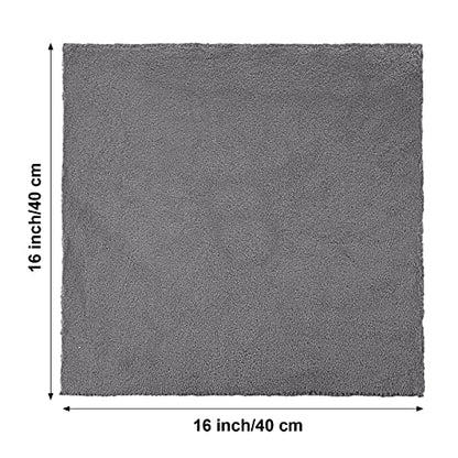Shimeyao 30 Pcs 16 x 16 Inch Microfiber Car Towels, 500 GSM Edgeless Plush - color: Gray, size: 16 x 16 Inch