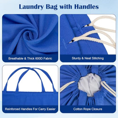 Thick Laundry Bag 33"Wx 35"H,Extra Large Heavy Duty Hamper Liner, XL Blue - color: Blue,1pc XL, size: XL 33"W x 35"H┃1 Pack